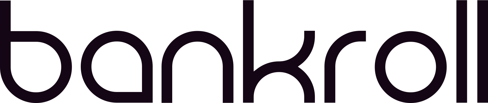 Bankroll wordmark in ink, on a light background